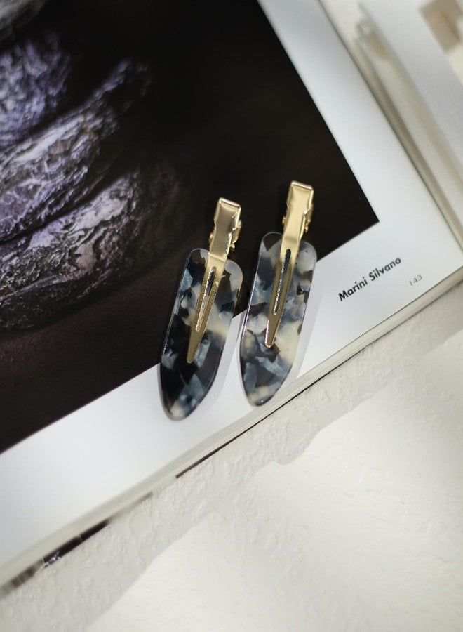 minihope Trendy Creaseless Hair Clips - Vintage Leopard & Checkerboard Pattern Hair Accessories Lightweight & Non-Slip, Suitable for All Hair Types Versatile Styling & Daily Wear 6-Piece Set - Image 4