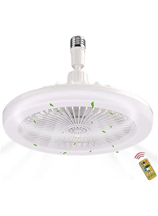 Enclosed Ceiling Fans with Lights and Remote - Modern Simple Ceiling Fan - Ceiling Fan with Lights - Low Profile Flush Mount Ceiling Fans with Remote Control | Enclosed Fan Light for Bedroom Kitchen - Image 1