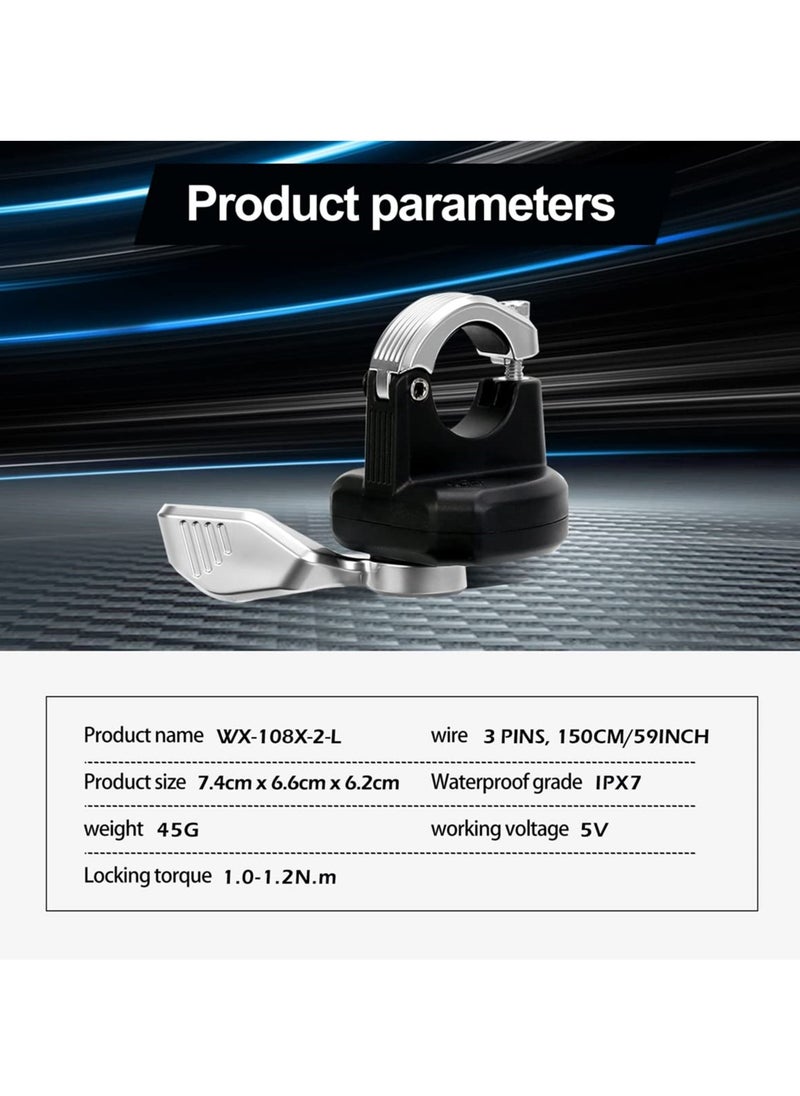SYOSI - Thumb Throttle 108X Left Hand Ebike Accelerator Speed Control 3 Pin for Electric Scooter 12V-72V Universal Speed Throttle - Image 1