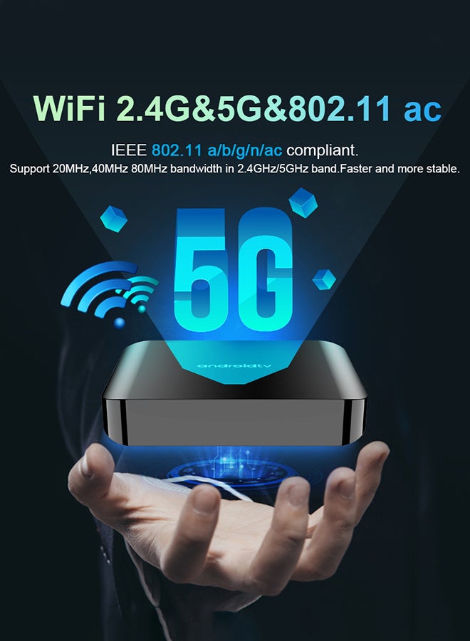 TV98 Android 14.0 Smart TV Box 4G/16G 2.4G 5G Dual WIFI 6 BT5.0 8K UHD Media Player Set Top Boxes - Image 4