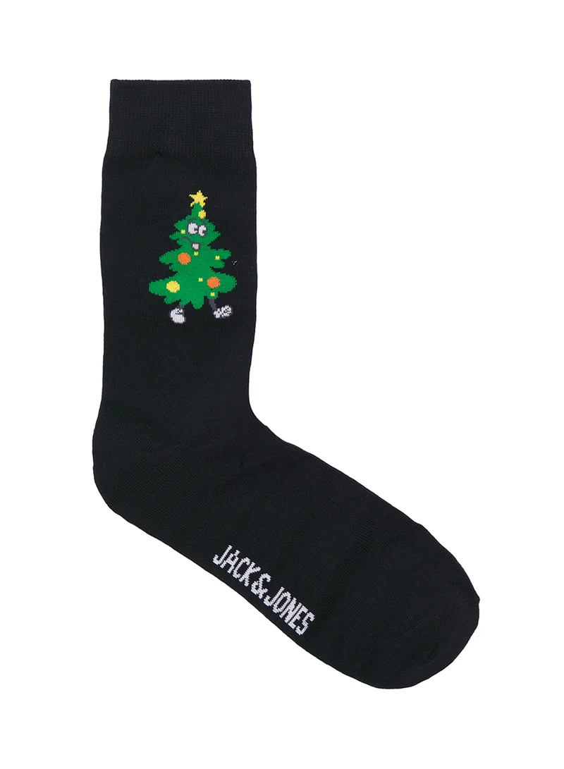 JACK & JONES 5 Pack Christmas Printed Socks