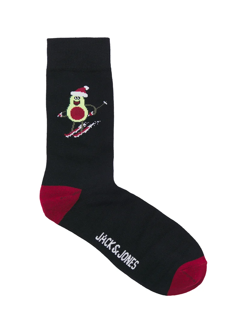 JACK & JONES 5 Pack Christmas Printed Socks