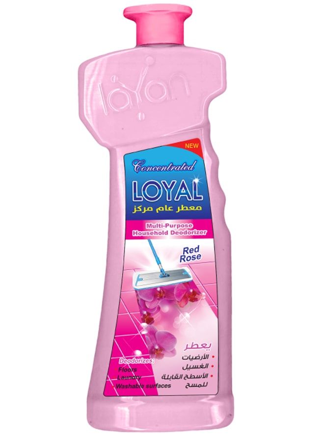لويال جل مركز مزيل للروائح المنزلية متعدد الأغراض، برائحة الورد الأحمر، 700 مل