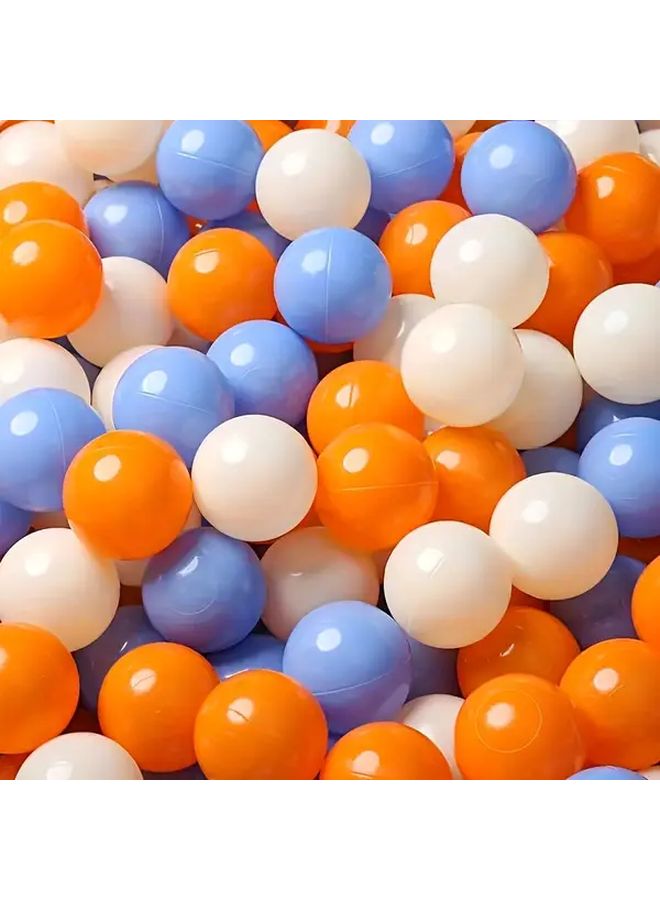 100 Pcs Orange Caramel Plastic Balls for Toddlers Sensory Play Pool Ball Pits - Image 1