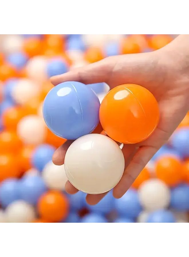 100 Pcs Orange Caramel Plastic Balls for Toddlers Sensory Play Pool Ball Pits - Image 3