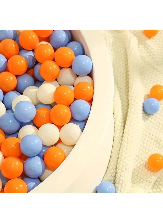 100 Pcs Orange Caramel Plastic Balls for Toddlers Sensory Play Pool Ball Pits - Image 2