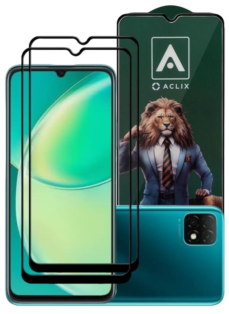 ACLIX 2 Pieces Antistatic ESD Dustproof Premium Quality High Definition Tempered Glass Screen Protector Designed For Huawei nova Y60 - Image 1