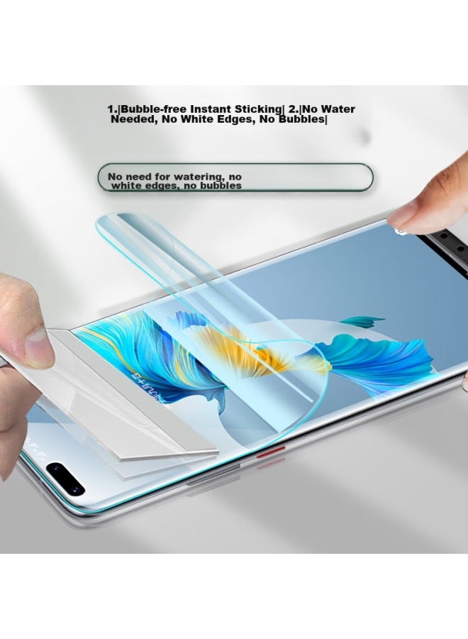 Freeson Anti-Blue Light Hydrogel Film For Huawei Mate40 Rs/Mate40 Pro/Pro+, 3D Full Screen Hd Anti-Fingerprint Phone Protective Film [2-Pack] - Image 3