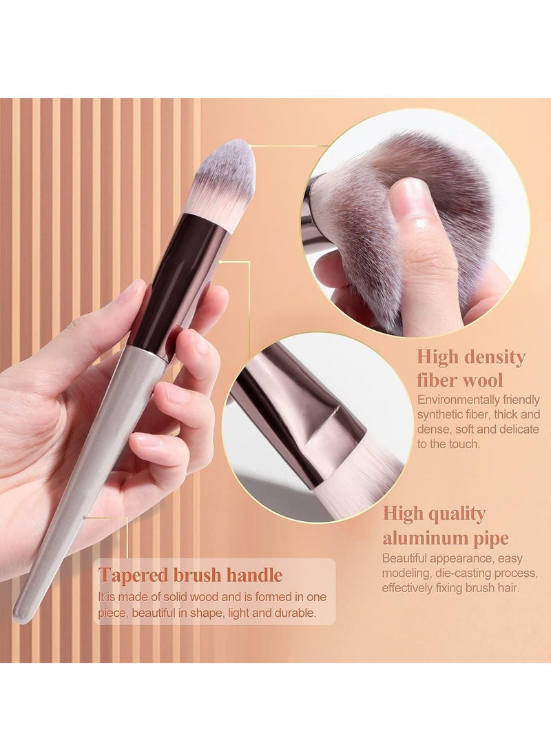 general Makeup Brush Set 18 Pcs Premium Synthetic Foundation Powder Concealers Eye shadows Blush Makeup Brushes with black case - Image 4