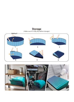 Jasonwell Jasonwell Foldable Dog Kiddie Pool - Hard Plastic Kids Paddling Pool Toddler Baby Swimming Pool for Backyard Collapsible Whelping Box Pet Doggie Cats Wading Pool Bathtub for Puppy Large Dogs 48In  - Image 4