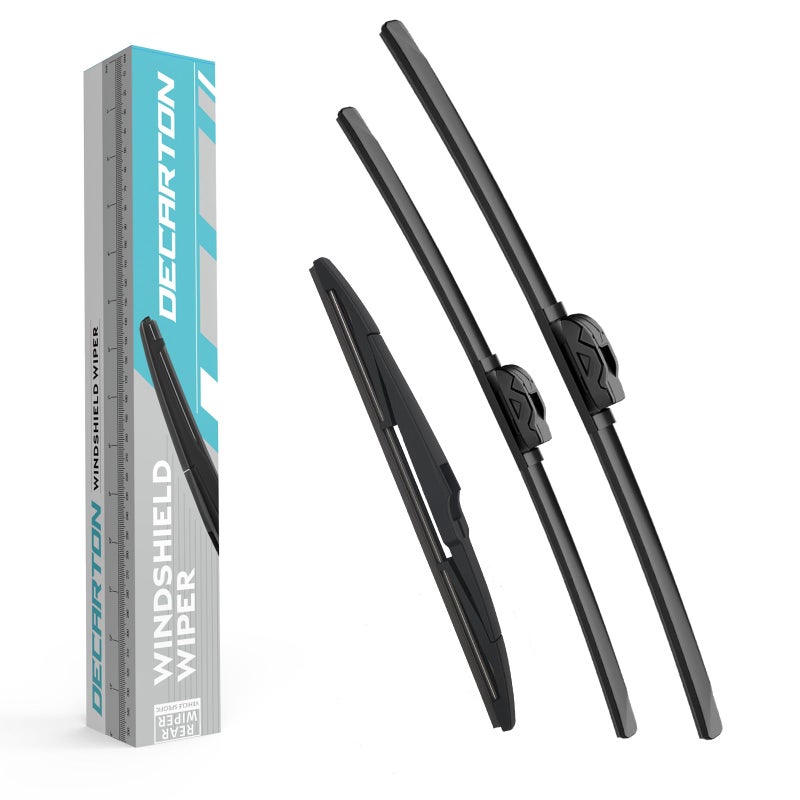 DECARTON Replacement for Hyundai Venue 2020 2021 2022 2023 2024Original Equipment Windshield Wiper Blade Set Pack of 3