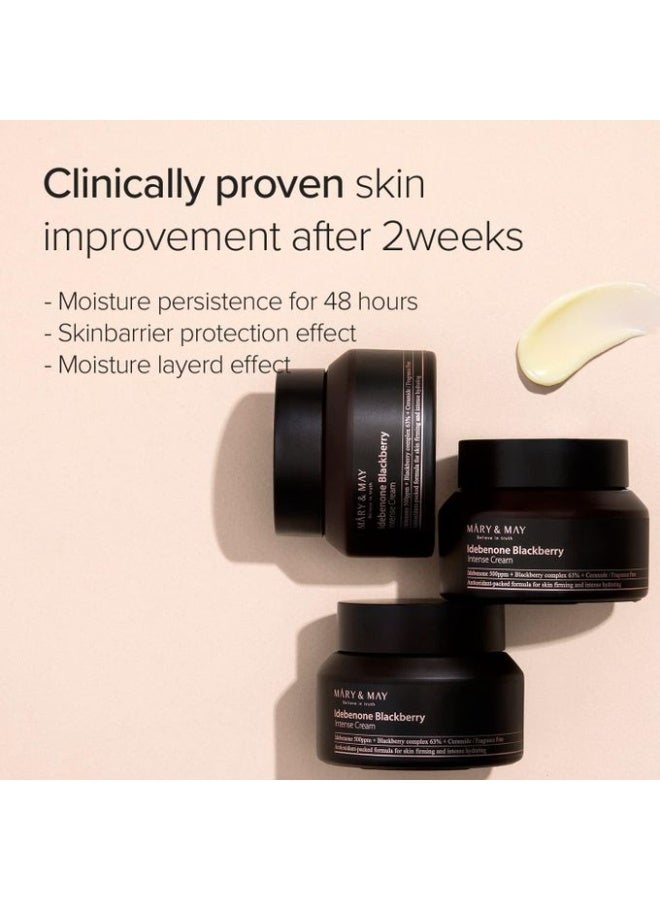 MARY & MAY Idebenone Blackberry Intense Cream - 70g - Image 4