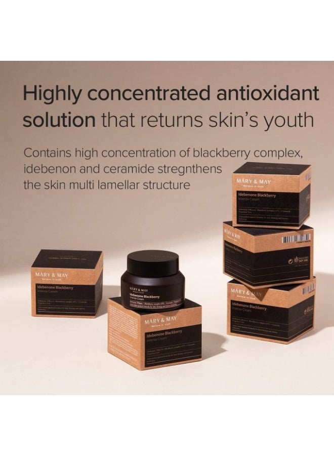 MARY & MAY Idebenone Blackberry Intense Cream - 70g - Image 3