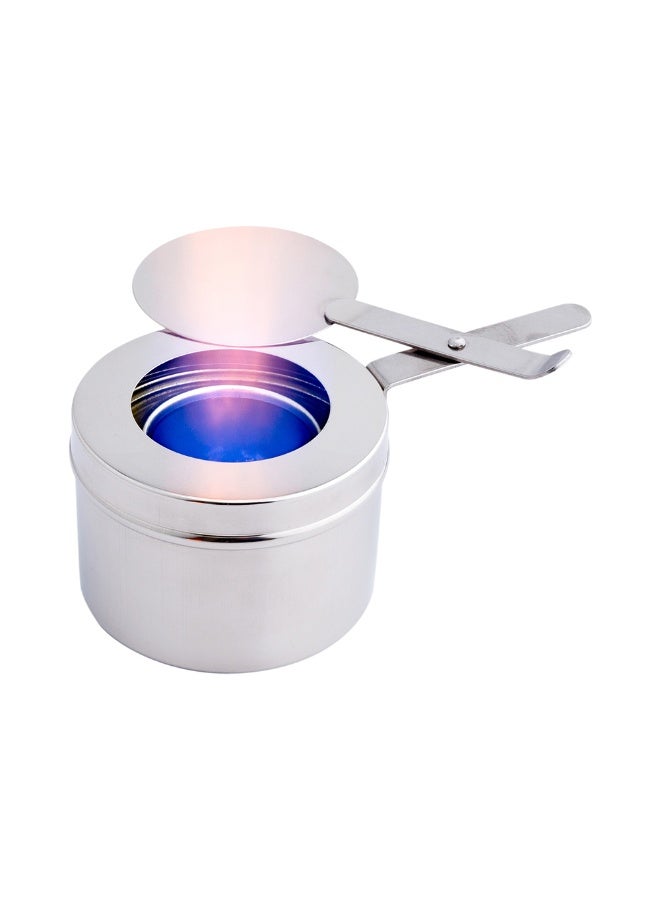 Restaurantware Stainless Steel Chafer Wick Fuel and Sterno Canned Heat Holder with Safety Cover: Perfect for Buffets and Catering Events - Fits Canisters up to 8-OZ - 1-CT - Image 2