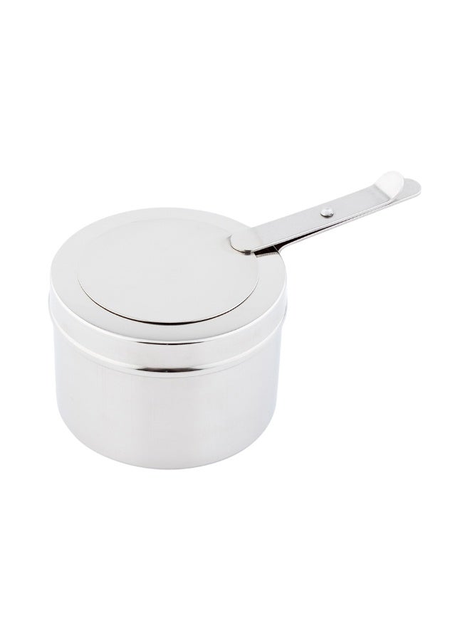 Restaurantware Stainless Steel Chafer Wick Fuel and Sterno Canned Heat Holder with Safety Cover: Perfect for Buffets and Catering Events - Fits Canisters up to 8-OZ - 1-CT - Image 1