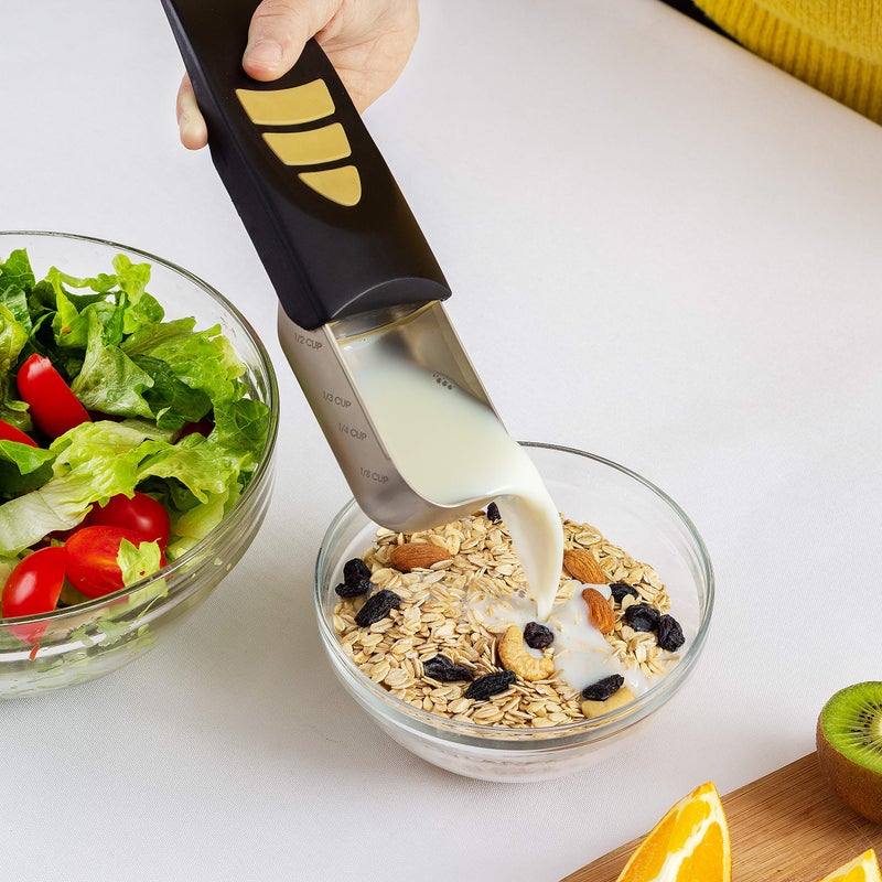 كيتشين أرت كيتشن آرت برو 1/2 كوب قابل للتعديل على شكل مغرفة من الساتان - Image 4