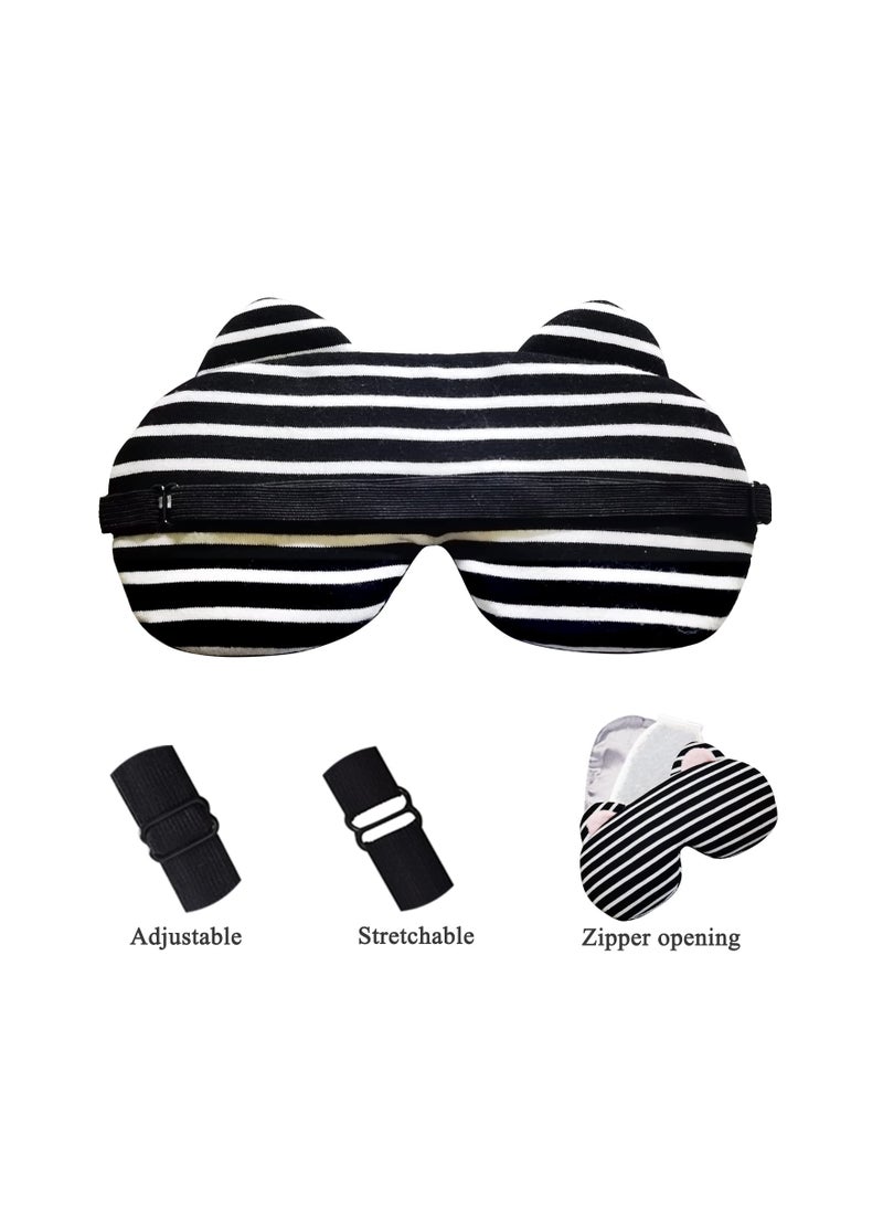 Generic - USB Heated Eye Mask for Dry Eyes Relief, Adjustable Heat & Timer, Warm Compress for Sleep, Soothing Eye Pad for Stye & Blepharitis, Perfect Sleep Aid - Image 1