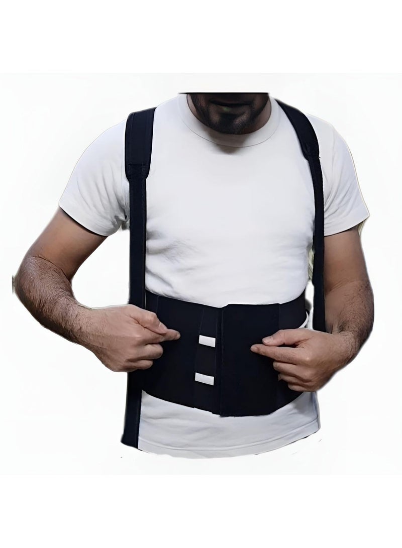 حزام مشد الظهر الطبي لدعم الفقرات والكتفين بـ 12 دعامة - مريح وغير مرئي تحت الملابس مقاس S - Image 3