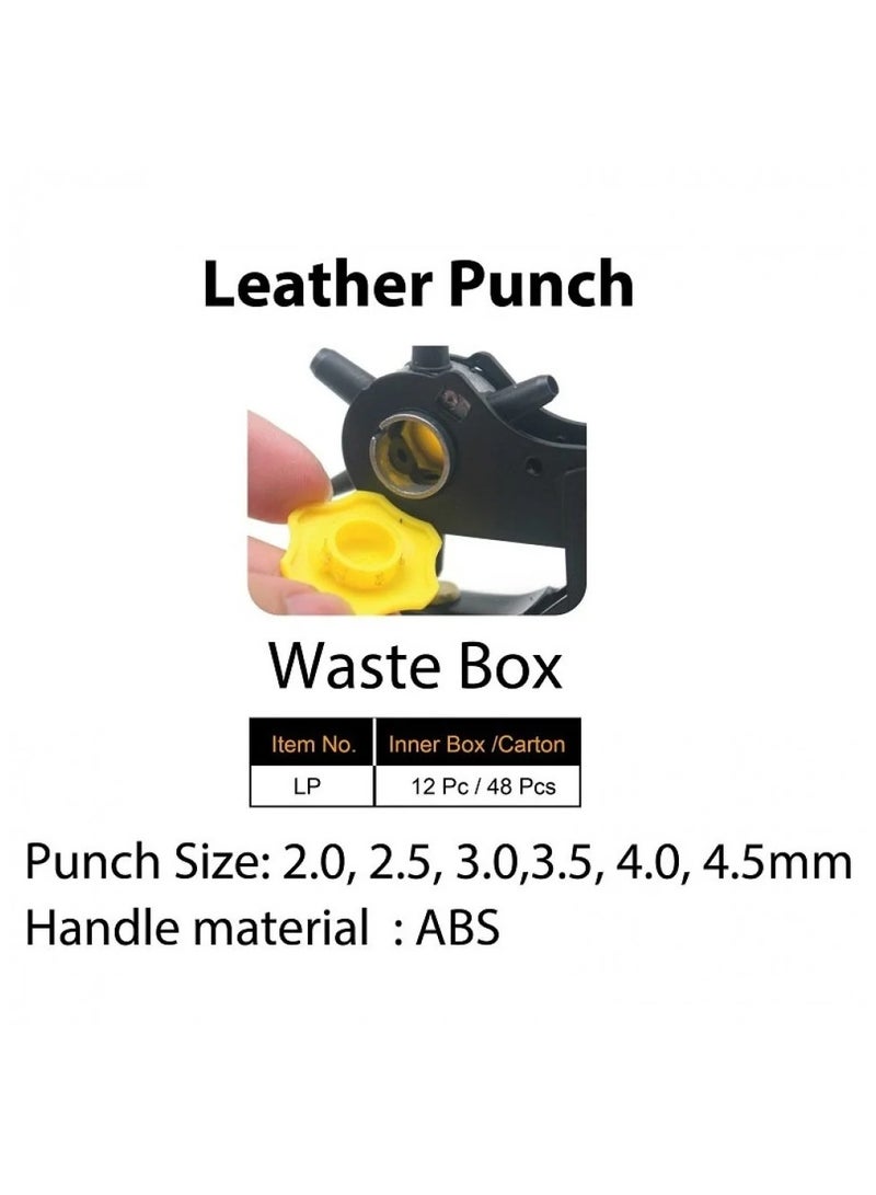 Generic Leather Punch Tool, Heavy Duty Belt Punch Tool, Multi-Size - 2mm to 4.5mm for Belts, Shoes, Cards, Crafts, Fabric, Bags, Soft Plastic - Tower - Taiwan  - Image 2