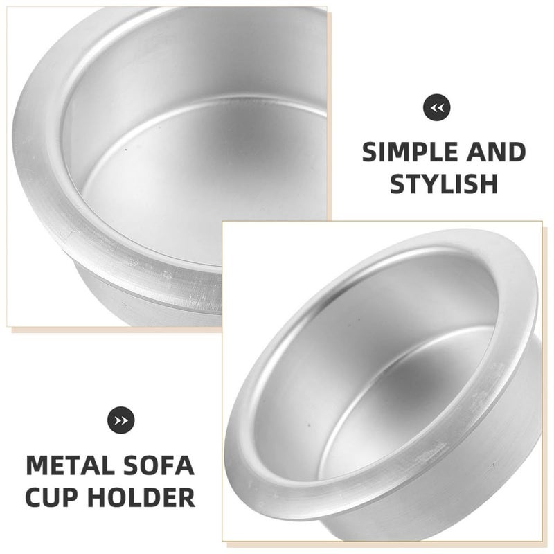 2 Pack Stainless Steel Cup Holder Insert For RV Boat Car Couch - Image 4