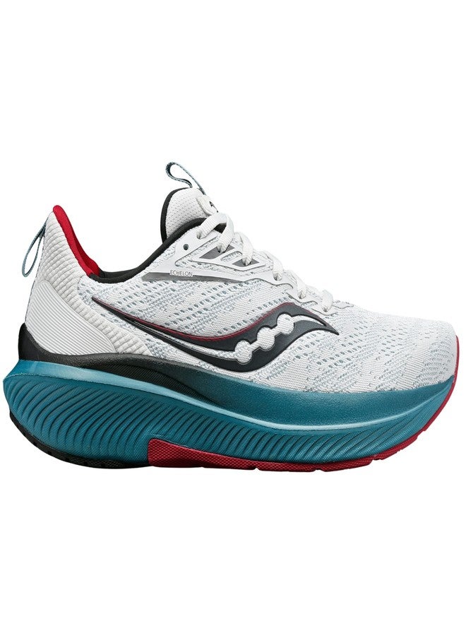 Saucony mens Echelon 9 Sneaker, Fog/Moss, 7.5 US - Image 2