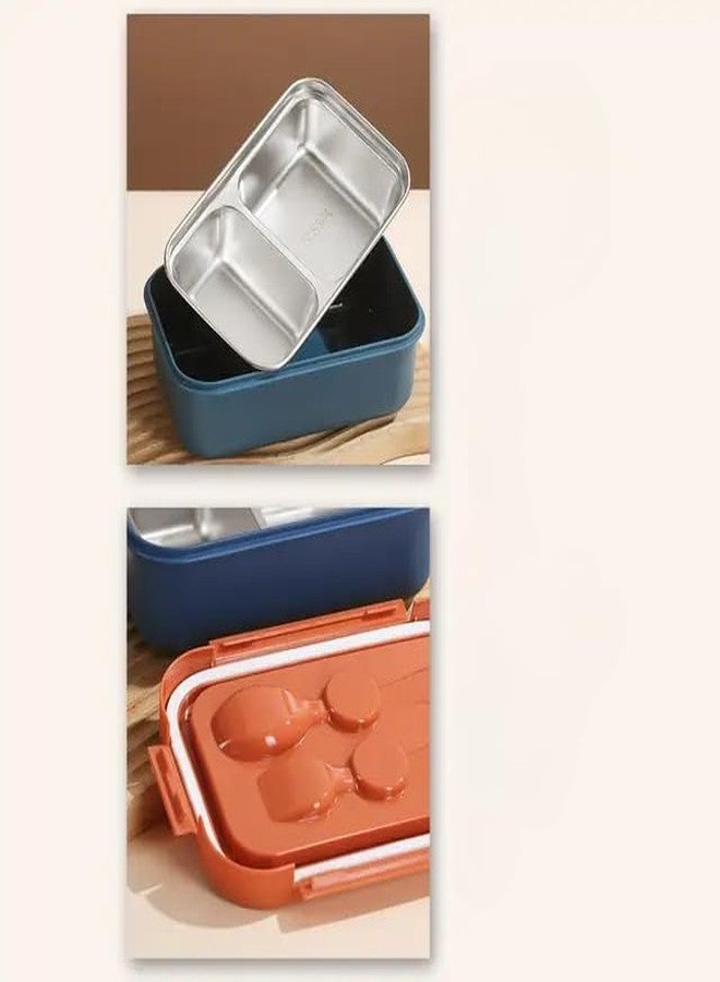 Cazuela Stainless Steel 2 Compartment Insulated Airtight Leak-Proof Lunch Box Food Storage Container with Lunch Box Snacks Tiffin for Kids, Easy Clean for Office,School,Picnic&Travelling (Pink) - Image 5