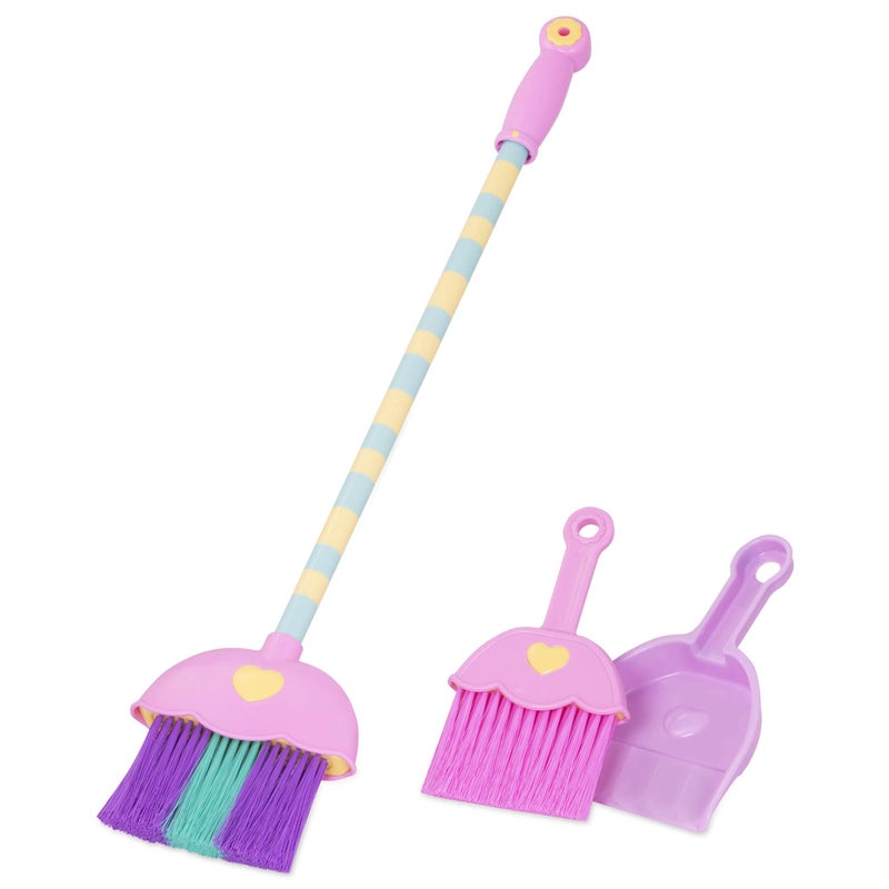 Battat â€“ Play Circle â€“ Broom & Hand Broom â€“ Dustpan Accessory â€“ House Cleaning Toys â€“ Pretend Play â€“ Mighty Tidy Sweep Set â€“ 3+ Years - Image 1