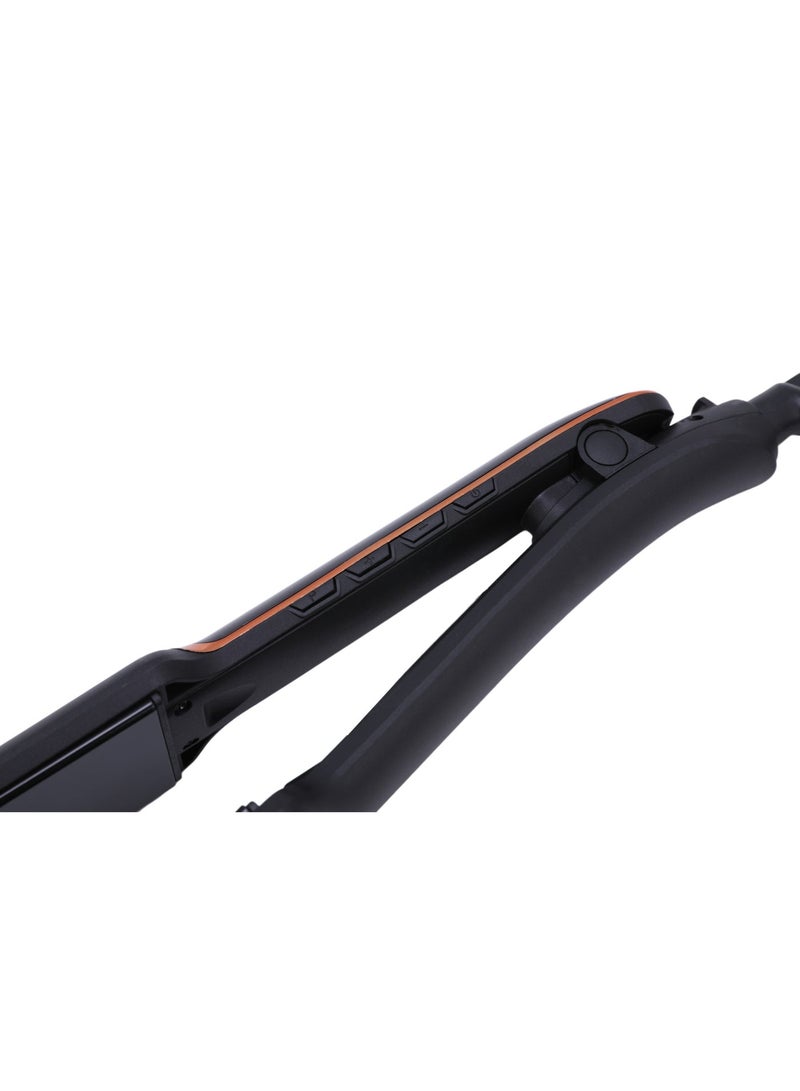 SONASHI Hair Straightener – Max Temperature up to 230°C | Ceramic Coating Plates | PTC Heating On/Off Switch | Temperature Control with LED Display | 360° Swivel Cord | 80W, 220–240V, 50/60Hz | SHS-2096 black - Image 5