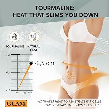 GUAM Algae Anti Cellulite Cream for Tummy Waist 150ml Mud based Hot Skin Tightening Cream for Stomach with Black Tourmaline Caffeine Natural Cellulite Remover Belly Tummy Skin Firming Cream - Image 4