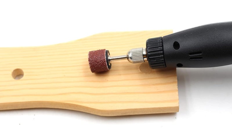 Preamer 100 Pics Dia 1/2" Sanding Drum Sleeves Set Sand Bands with 2 Mandrel for Pet Dog Nail Grinder Heads Rotary Tool Bits Jewelry Light Polishing Abrasive Tools, Grit 80 - Image 4