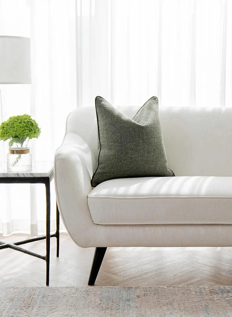 KNOT HOME Cushion Harrison Sage (with filler) Pillow Knot Home Cover Set for Modern Sofa Contemporary Living Room Bedroom and Office Soft Washable
