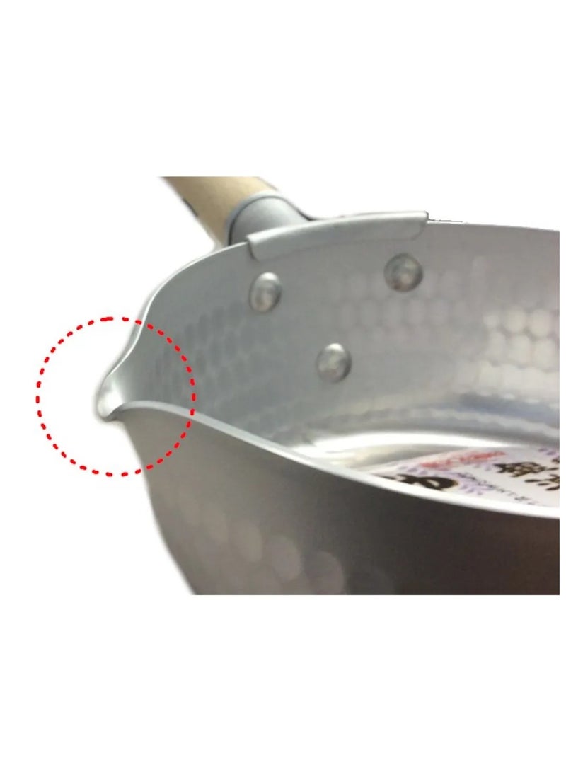 قدر ألومنيوم بمقبض خشبي، وعاء شاي، وعاء أرز، وعاء صلصة، وعاء حليب، وعاء قهوة (20 سم) - Image 3