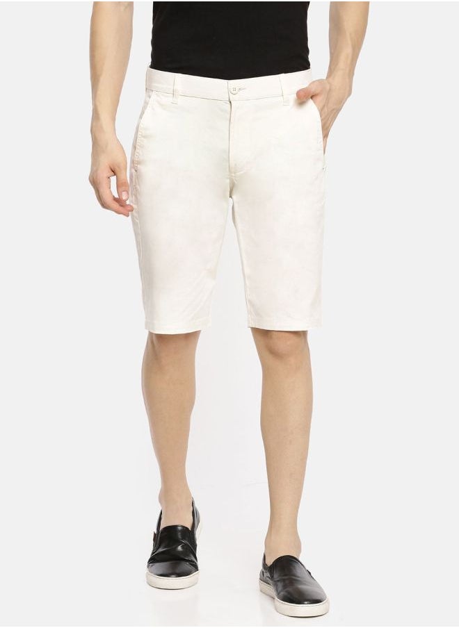 The Indian Garage Co Men Slim Fit Solid Mid-Rise Woven Shorts  - Image 1