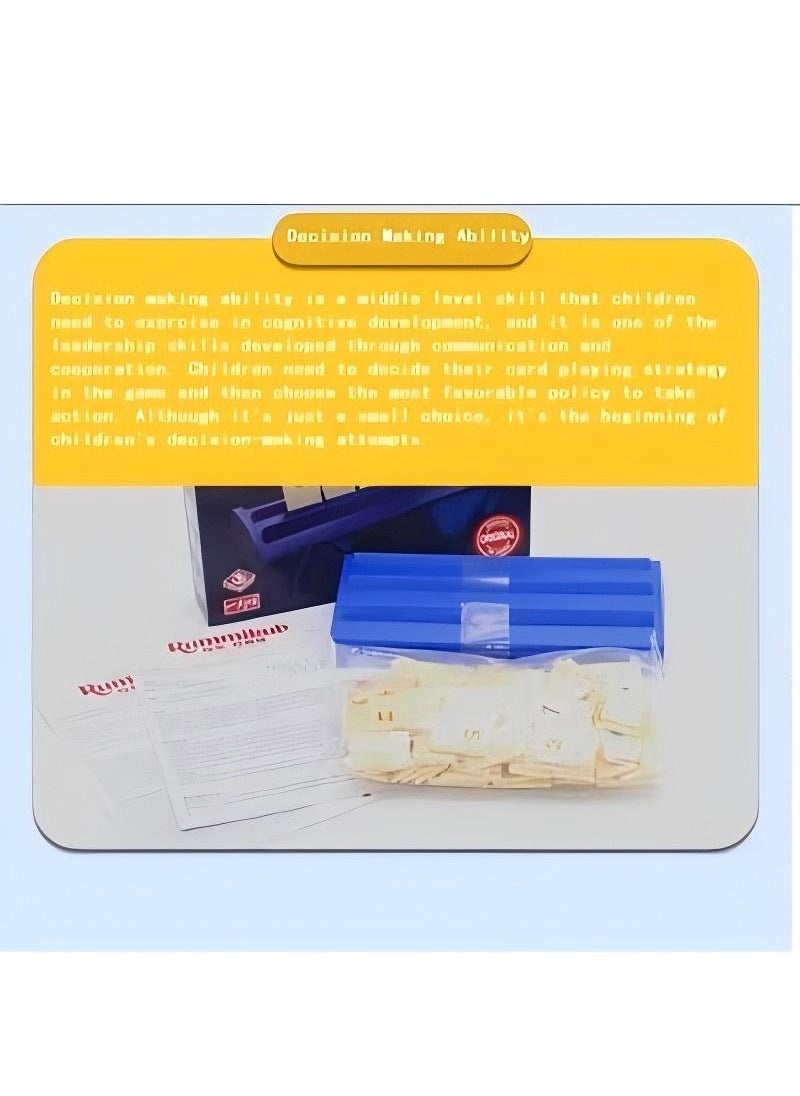 Rummikub Four Player Edition The Classic Rummy Tile Game More Tiles And More Players For More Fun Blue