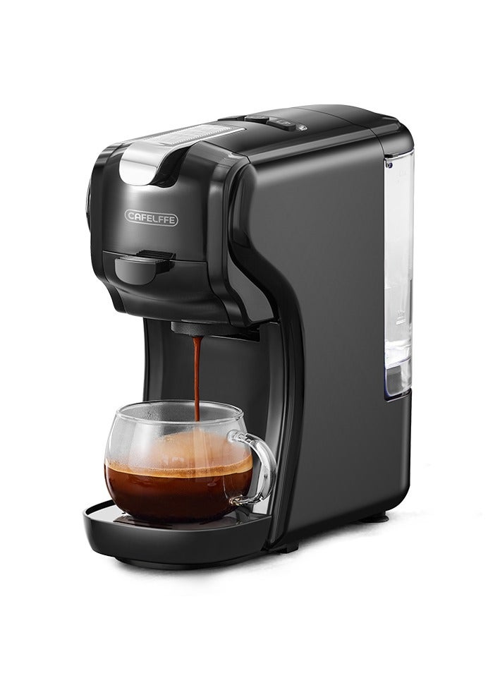 Cafelffe Espresso Maker for Nespresso Capsule, Lavazza Blue Capsule & Coffee Powder, 19 Bar Pump Pressure Makes Authentic Espresso Coffee, Mini Espresso Coffee Machines with Removable Water Tank - Image 1