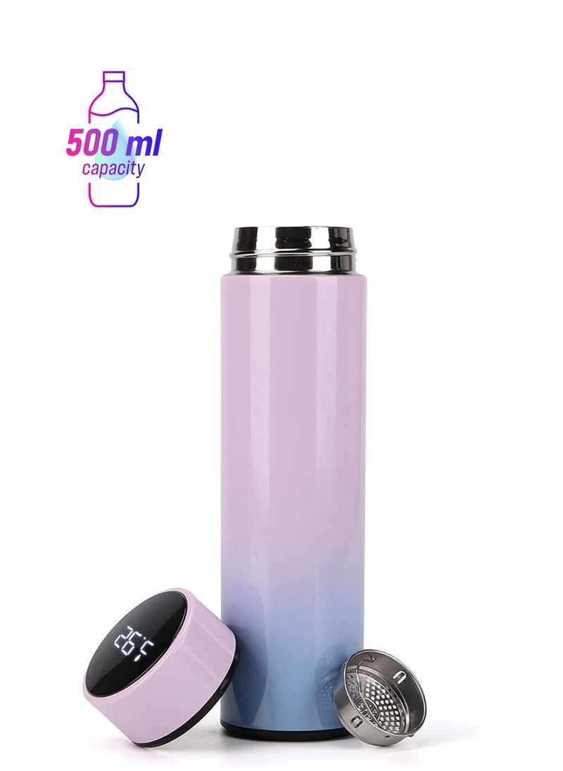 Cool Baby COOLBABY Smart Insulated Water Bottle, 500ML(Pink)  - Image 1