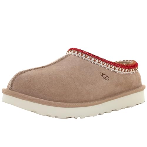 UGG Women's Tasman Slipper, Sand/Dark Cherry, 6 - Image 1
