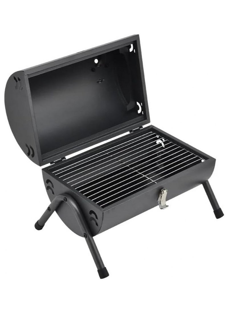 VIO Barbecue Grill Stainless Steel Charcoal Grill Foldable Durable Outdoor Household Camping BBQ Smoker for Cooking Picnic Garden Party Ramadan Get Together Patio Backyard Camping Cooking Barbecue With Lid  - Image 4