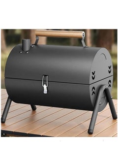 VIO Barbecue Grill Stainless Steel Charcoal Grill Foldable Durable Outdoor Household Camping BBQ Smoker for Cooking Picnic Garden Party Ramadan Get Together Patio Backyard Camping Cooking Barbecue With Lid  - Image 1