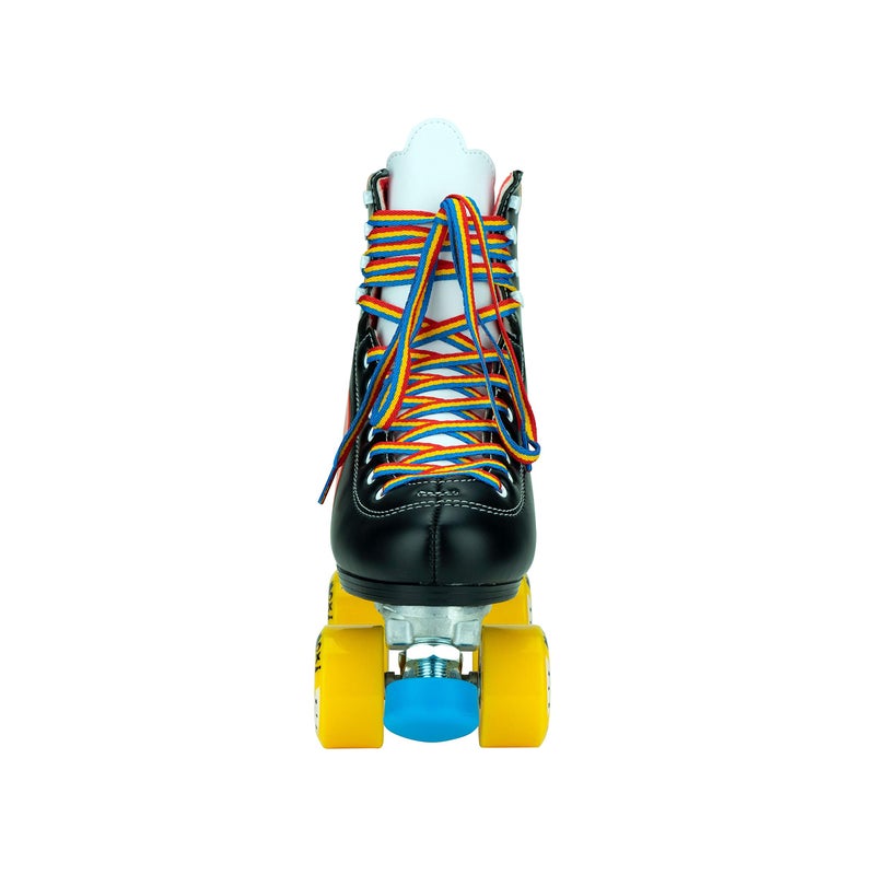 Moxi Rainbow Rider Roller Skates for Women - Beautiful, Durable, Supportive Rainbow Skates with Padded Lining, a Sturdy Plate, and Soft Outdoor Wheels - Asphalt Black - Size 8 - Image 3