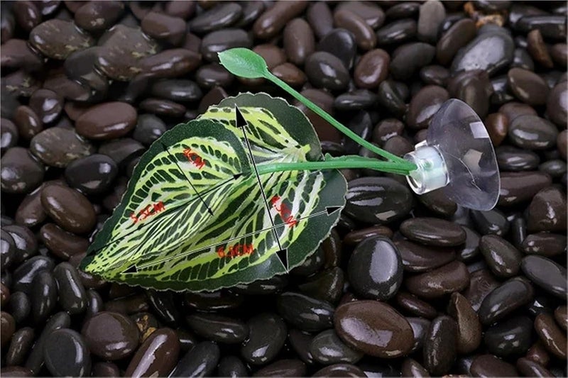 beta Hammock 15pcs Fish Tank Artificial Leaf Rest Bed Decor Aquarium Decoration Floating Hammock FightingPerch Betta Spawning(Color3) - Image 2