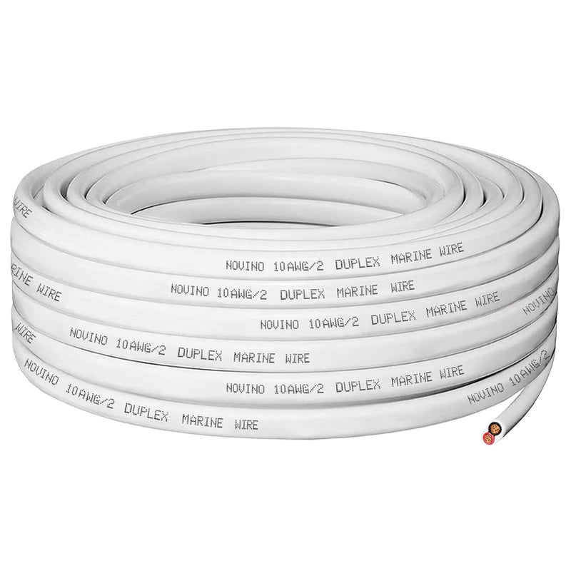 NOVINO 10 Gauge Marine Wire,10 AWG 30ft Duplex Marine Grade Wire Tinned Copper Oxygen-Free Insulated Red& Black Electrical Cable for Boat/Automotive/RV/Camper/Trailer - Image 4