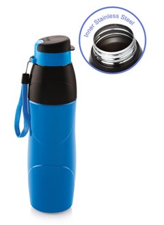 Cello Puro Steel-X Lexus Insulated  Water Bottle,  600ml with 18/8 Stainless Steel, Blue  - Image 5