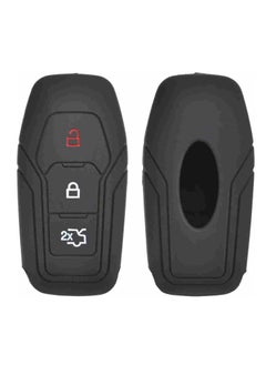 SOLDOUT Silicone Key Cover Remote Fob Case Compatible with Ford Edge Explorer Fusion Mondeo F150 Pickup Mustang 2013-2018 (3 Buttons)  - Image 1