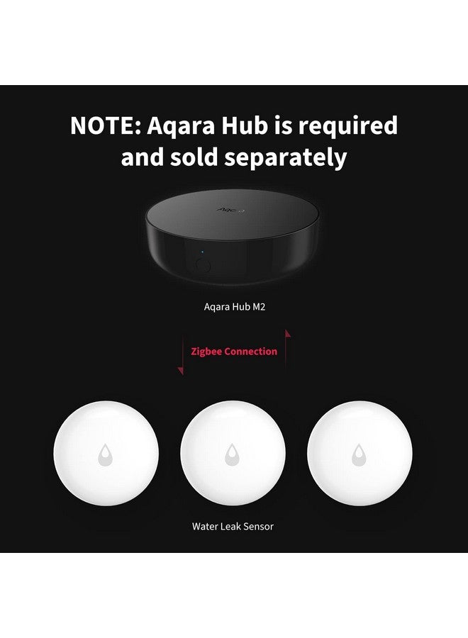 أكارا مجموعة من 3 أجهزة استشعار تسرب المياه من أكارا، كاشف تسرب المياه اللاسلكي زيجبي لنظام الإنذار وأتمتة المنزل الذكي، يتطلب تطبيق أكارا هب، إشعارات التطبيق، للمطبخ والحمام والطابق السفلي، يعمل مع IFTTT - Image 2