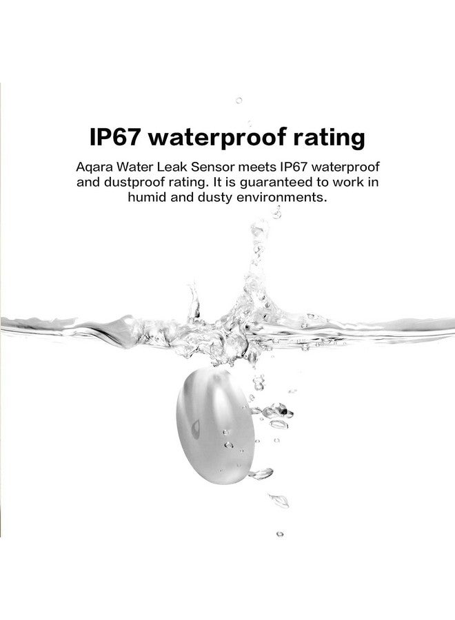 أكارا مجموعة من 3 أجهزة استشعار تسرب المياه من أكارا، كاشف تسرب المياه اللاسلكي زيجبي لنظام الإنذار وأتمتة المنزل الذكي، يتطلب تطبيق أكارا هب، إشعارات التطبيق، للمطبخ والحمام والطابق السفلي، يعمل مع IFTTT - Image 5