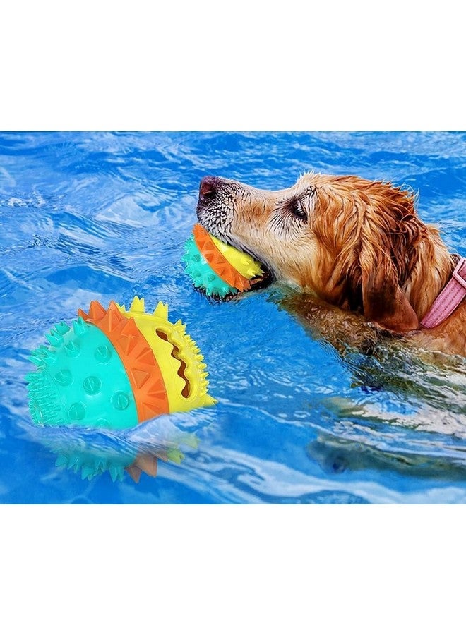 PET Dog Toys For Aggressive Chewers, Dog Ball Chew Treat Toy, Interactive Indestructible Tough Puppy Puzzle Toy With Bite Rope, Molar Squeaky Bouncing Toy For Small Medium Breeds - Image 5