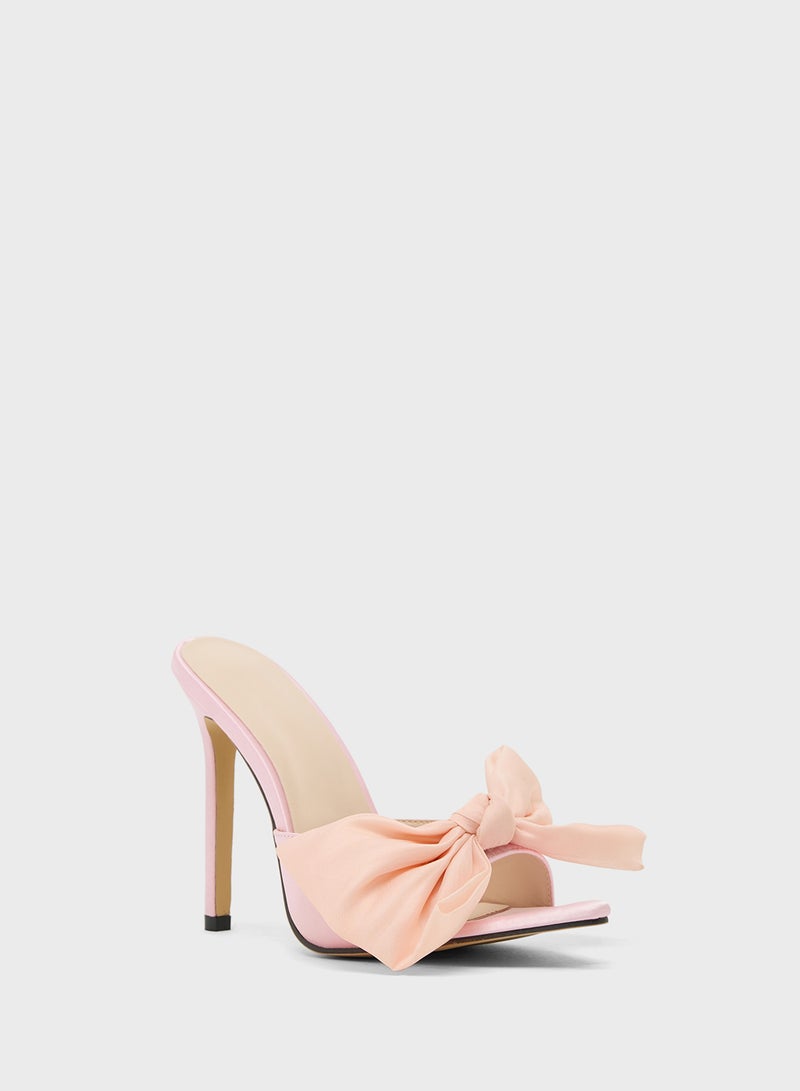 جينجر صندل بكعب مع فيونكة - Image 2