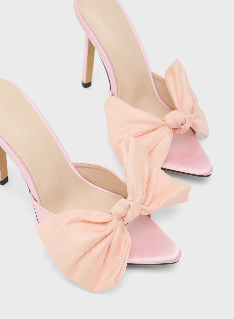 جينجر صندل بكعب مع فيونكة - Image 4