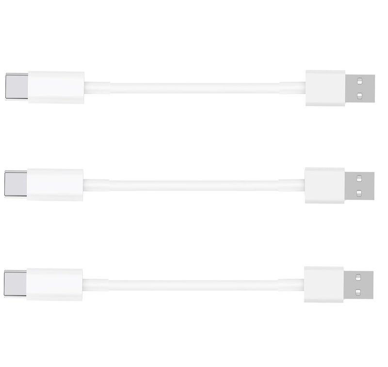 ايسبي كابلز عبوة تحتوي على 3 كابلات شحن قصيرة للآيفون، مصنوعة من نوع USB A إلى Type-C، معتمدة من Apple MFi، للشحن السريع ونقل البيانات بسرعة عالية، مناسبة للآيفون 15/15 Pro، الآيباد، AirPods، جالاكسي، بنك ��لطاقة، وأجهزة السيارة. - Image 1